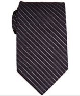 Elie Tahari purple side striped silk tie