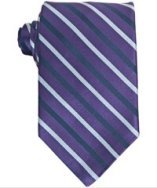 Hart Schaffner Marx purple rep stripe silk tie