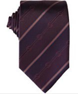 Gucci purple interlocking G stripe silk 'Latanya' tie