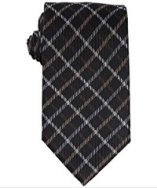 Joseph Abboud black check silk tie