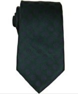 Zegna dark green and navy polka dot silk tie