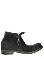 Shoto - SIDE ZIPS ELKSKIN LOW BOOTS