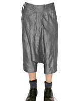 John Galliano - CRINCKLED STRETCH COTTON TROUSERS