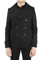 Izzue - BOILED WOOL PEA COAT