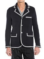 Black Fleece - BACK STRIPED MILANO STITCH JACKET