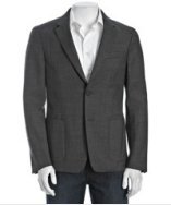 Prada Prada Sport slate virgin wool blend two-button blazer