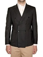 Band Of Outsiders - DOUBLE BREASTED HONEYCOMB WOOL JACKET