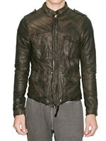 Giorgio Brato - LAMBSKIN SHORT SAHARIANA LEATHER JACKET