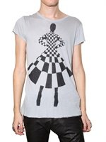 Gareth Pugh - SILK AND MODAL PRINTED JERSEY T-SHIRT