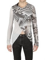 Gareth Pugh - OPTICAL JERSEY LONG SLEEVE