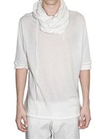 Ann Demeulemeester - HOODED LONG SLEEVES JERSEY T-SHIRT