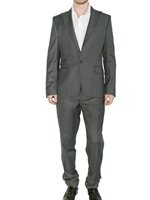 Dsquared - ONE BUTTON SLIM FIT TWILL WOO SUIT