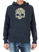 Hydrogen - FLOWER SKULL FLEECE SWEATSHIRT