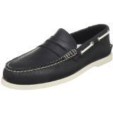 Sperry Top-sider Men's A/O Penny Loafer,Black/White Sole,9.5 M US