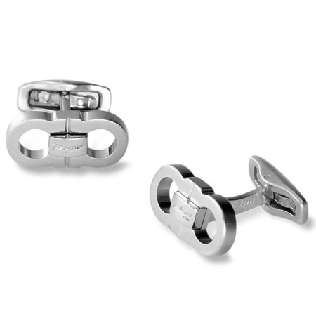 Salvatore Ferragamo Double Gancini Cuff Links