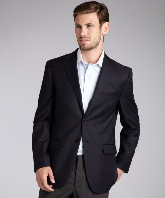 Joseph Abboud Navy Super 120s Wool 2-button Blazer