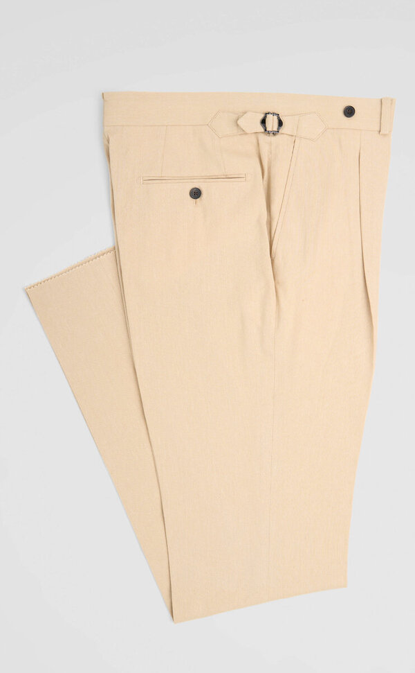 L7-Sondrio - Light Brown Linen Cotton - High Rise Trouser-5065595555-HR-01-SS23-S-38 (2).jpg
