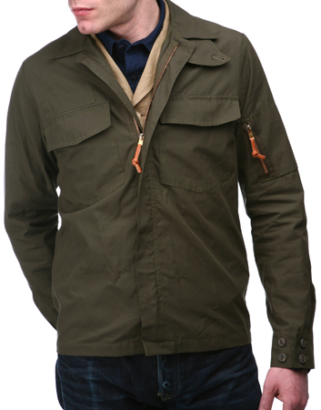 Nigel Cabourn Green Zip Shirt Jacket 1.jpg