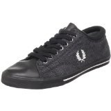 Fred Perry Men's Reprise Cuff Twill/Leather Lace-Up Sneaker