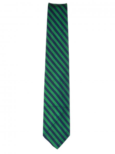 Robert Kirk Emerald and Navy Diagnal Stripe Front.jpg