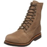 Chippewa Men's 8" Tan Rodeo Steel Toe Lace-Up Boot