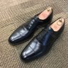Sold Cheaney for Bodileys Eaton Black Calf Cap Toe Oxford Shoes Like New $435.00
