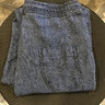 Eidos Napoli Linen Herringbone Indigo/Black Drawstring Pants Size 32