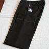 NWT $700 RLPL "Madison" Flat Front Charcoal Dress Pants, 34" Waist, 100% Wool