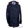NWT - $795 COACH Blue 100% Cotton Toggle MAC DUFFLE COAT Jacket 85638 - MEDIUM