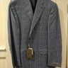 SOLD NWT Canali Exclusive Blue Houndstooth Check Cashmere/Silk Sport Coat 52L EU 42L US $2695