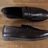 ERMENEGILDO ZEGNA brown leather loafers - Size 10.5 US / 9.5 UK / 43.5 EU - NIB