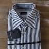 ERMENEGILDO ZEGNA striped dress shirt - Size 41 / 16 - NWT