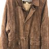 Loro Piana Horsey Jacket 100% kid leather goat suede with 100% cashmere lining L Large