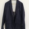 UNIVERSAL WORKS Two Button Jacket in navy wool diamond