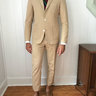 SOLD - J. Press York Street - Cotton Suit 38 Slim - British Tan