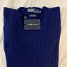 BNWT RL Polo Blue Label 100% Cashmere Cable Knit Sweater (L, Navy)