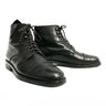 Coach Made In Italy Black Calfskin Captoe Service Boots 9.5 9 1/2 D M