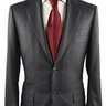 NWT KITON SOLID CHARCOAL WOOL SUIT 38R $1,700 OBO DIAMANTE BLUE