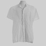 SOLD❗️Greg Lauren Studio Linen Shirt Bib Short Sleeve White 2/M