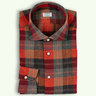 LIVERANO&LIVERANO Red Flannel Club Collar Shirt 15/38