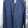 SOLD NWT Eidos by Isaia Navy Summer Wool Suit 40L Unlined 3-roll-2 Side-tab Pants