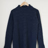 SOLD | Eidos Indigo Mockneck Sweater - size Medium