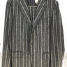 NWT Eidos by Isaia Charcoal Striped Flannel Wool Suit 40/42R Unlined 3-roll-2