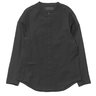 SOLD | Abasi Rosborough Collarless Black Seersucker Shirt ARC BDU Shirt sz M
