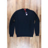 SOLD: ISAIA solid navy blue wool knit sweater - Size Medium - NWT