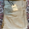 Sold: NWT Wythe Pleated Cotton Linen Twill Chino in Camp Khaki