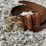 [SOLD] Allen Edmonds Men’s Walnut Brown Leather Dress Belt USA 24006 Size 90/36