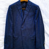 Ermenegildo Zegna Unlined Blue Check Light Milano Easy Blazer Jacket EU 50