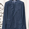 Caruso Navy Stripe Loro Piana s150's Wool Lightweight Peak Lapel 2pc Suit EU 52