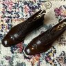 【Sold】Magnificent shell cordovan/calf Alfred Sargent MTO boots with 3-piece lasted trees
